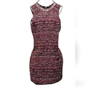 Madison Marcus Pink Tweed Dress size L